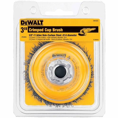 DeWalt 3in X 5/8in-11 .014 Crimped Cup Brush DW4920