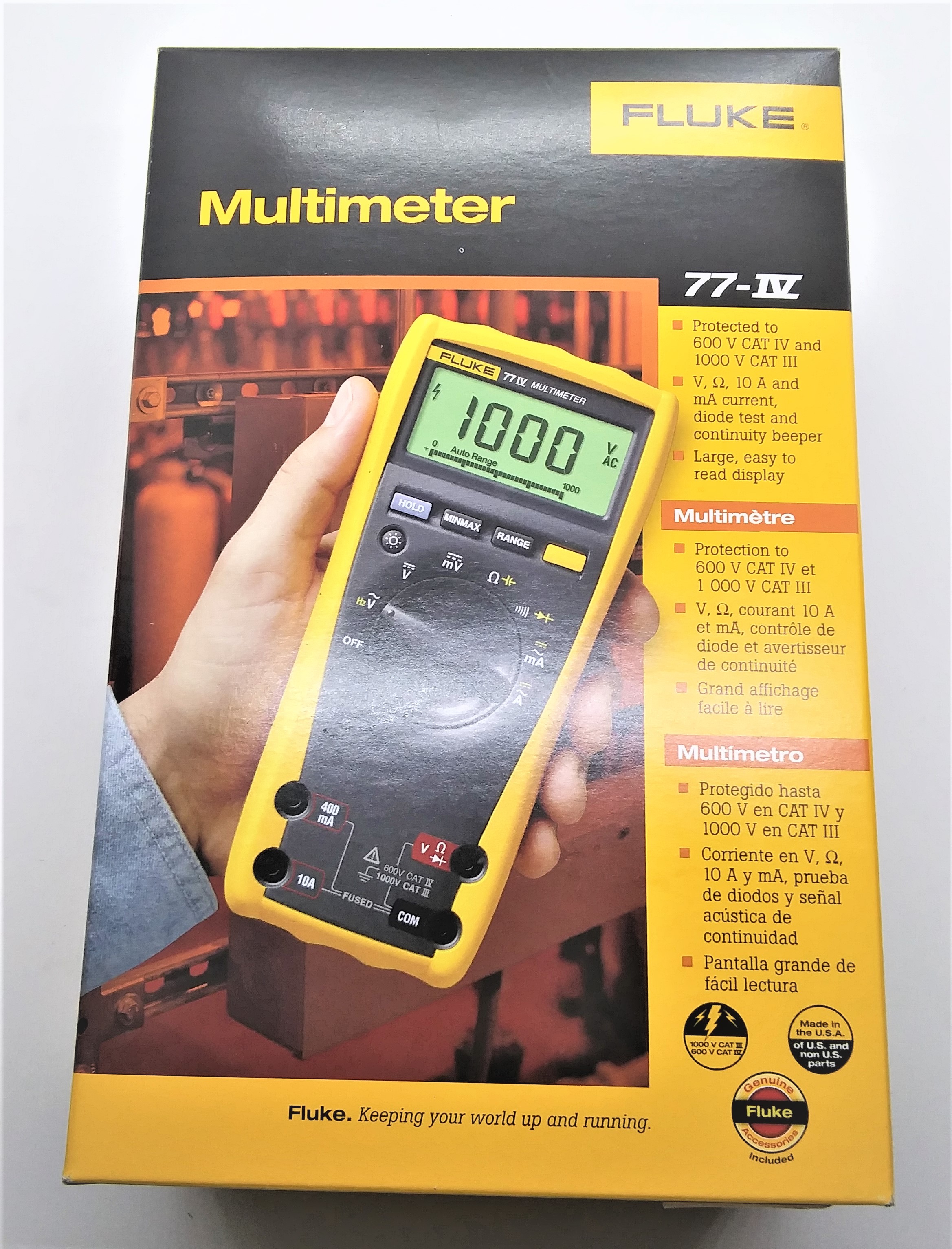 Fluke 77-4 Multimeter with Holster - A. Louis Supply