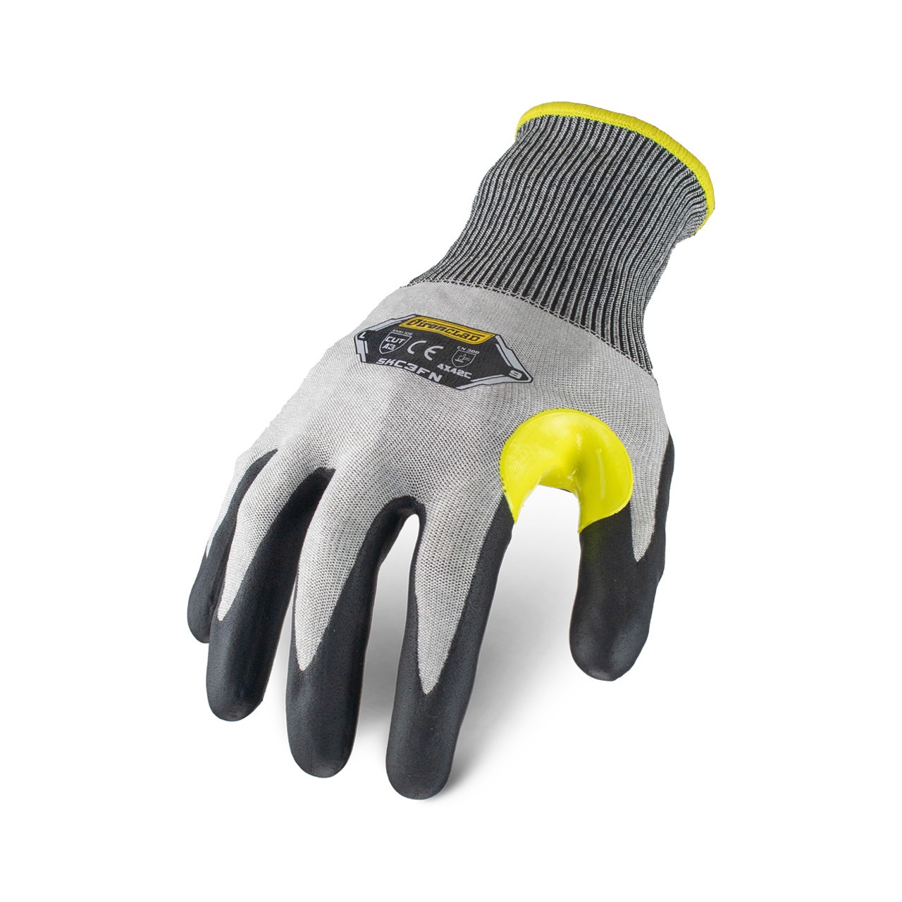 Ironclad XL Level A3 Cut Glove, 18 Gauge HPPE/Steel Knit with Foam Nitrile  Command Touchscreen Palm Coating and Reinforced Thumb Saddle - Extra Large  - SKC3FN-05-XL - A. Louis Supply