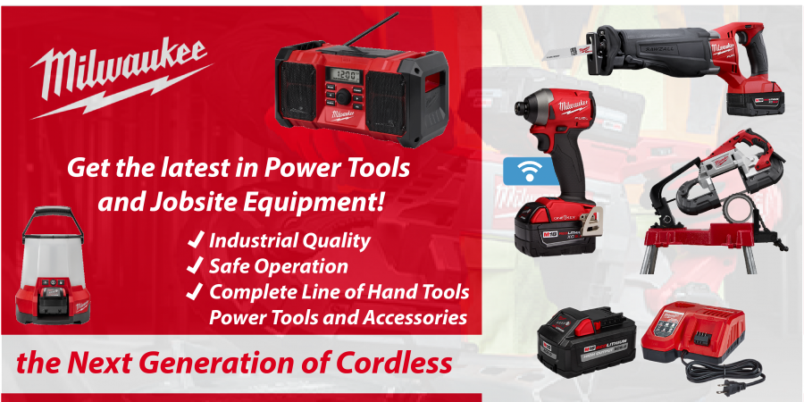 Milwaukee Power Tools available at A. Louis Supply